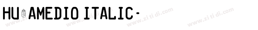 Hu_Amedio Italic字体转换